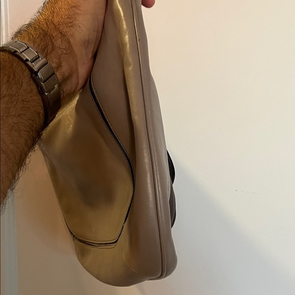 Coach Kristin Spectator Gray/Tan Leather Shoulder Bag in Amazing Condition - Picture 8 of 12